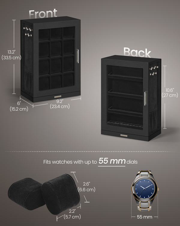 360° Rotating Watch & Jewellery Organizer Box - Karrari