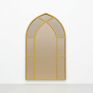 Cathedral Gold Wall Mirror - Metal Frame