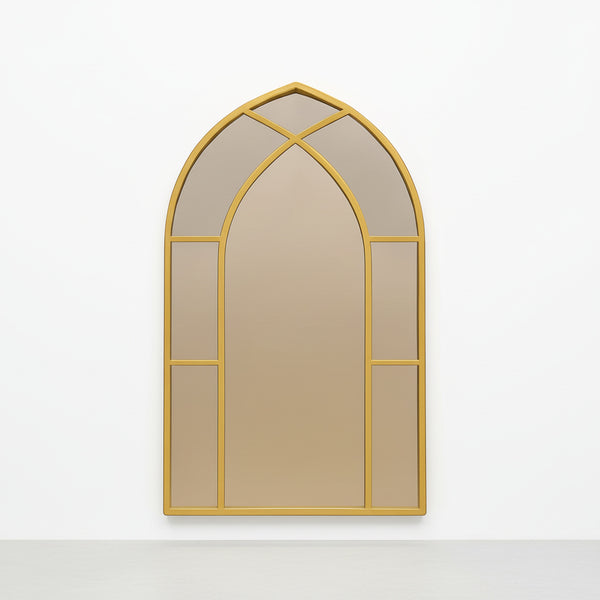 Cathedral Gold Wall Mirror - Metal Frame