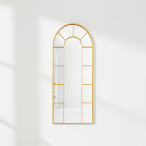 Arched Mirror with Gold Frame