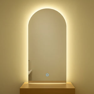 Arched LED Backlit Touch Mirror