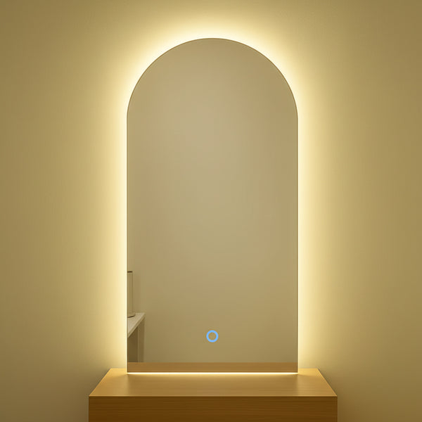 Arched LED Backlit Touch Mirror
