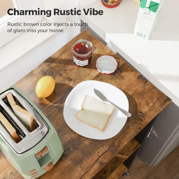 Serving Trolley with 3 Shelves