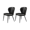 Mid-Century Faux Leather Dining Chairs (set of 2) - Karrari