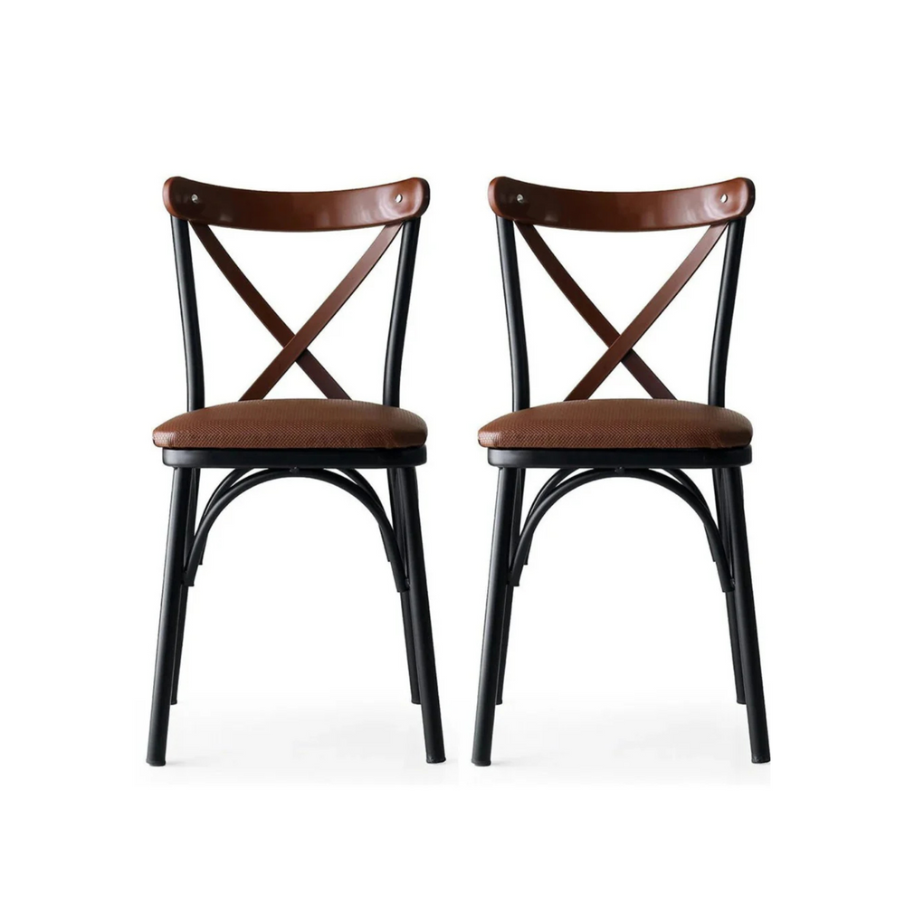Cross Back Dining Chairs (set of 2) - Karrari