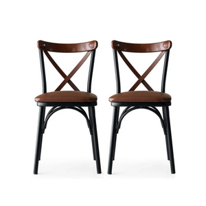 Cross Back Dining Chairs (set of 2) - Karrari