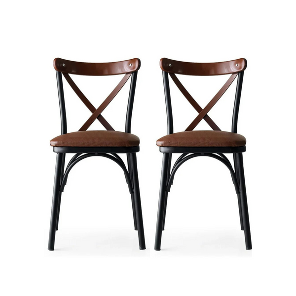 Cross Back Dining Chairs (set of 2) - Karrari