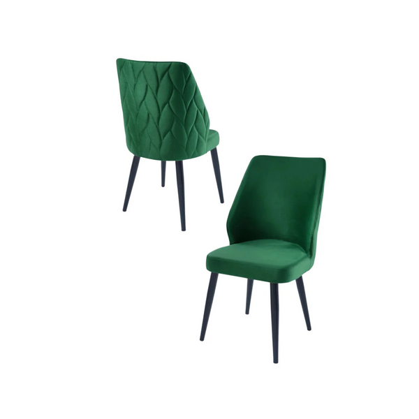 Upholstered Green Chair (set of 2) - Karrari