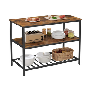 Baker’s Rack Kitchen Island with Countertop - Karrari
