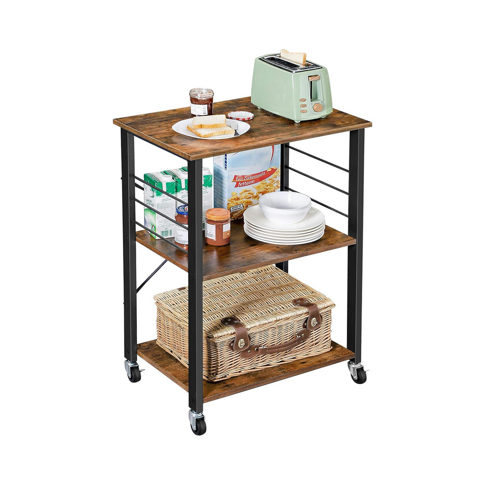 3-Tier Serving Trolley with Kitchen Shelf - Karrari