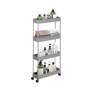 4-Tier Dove Grey Storage Trolley - Karrari