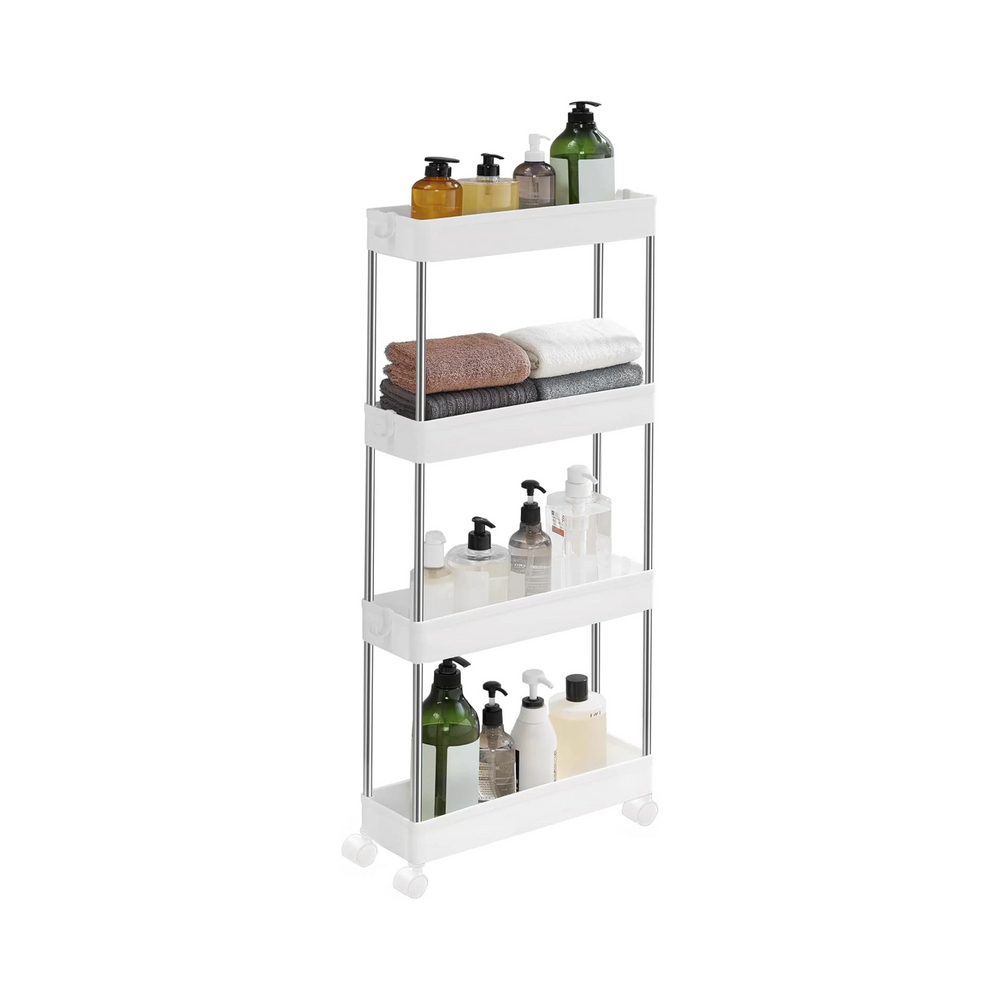 4-Tier Cloud White Storage Trolley - Karrari