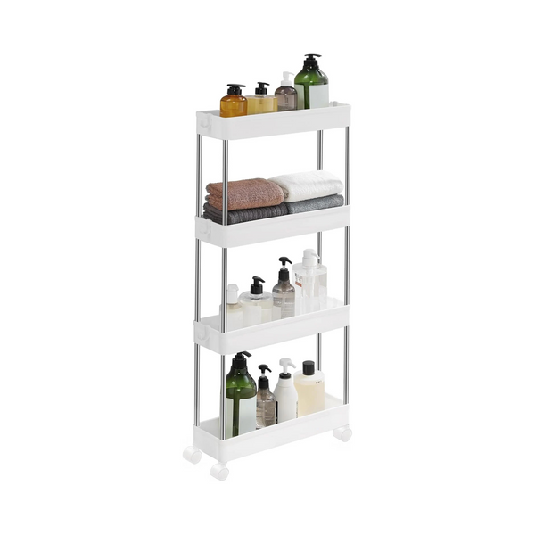 4-Tier Cloud White Storage Trolley - Karrari