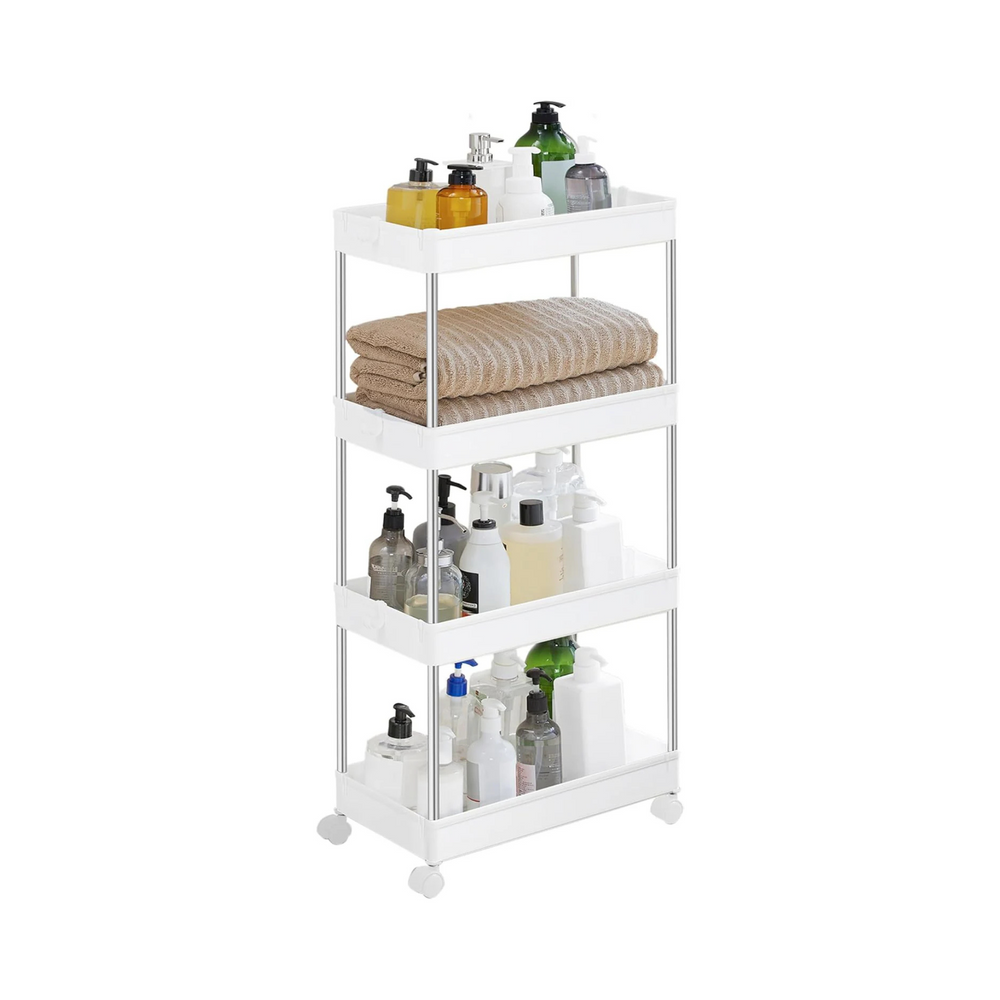 4-Tier Plastic Storage Trolley - Karrari