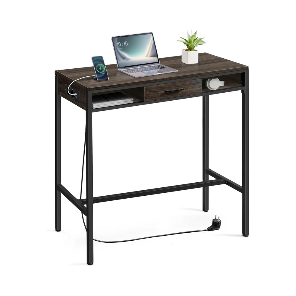 Bar Table with Power Strip & Drawer - Karrari