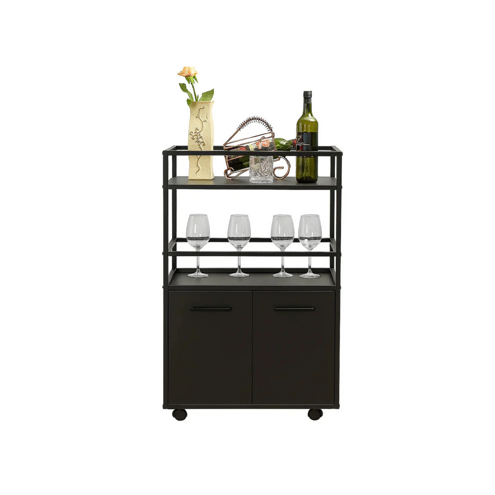 Mosaik Bar Cabinet on Wheels - Karrari