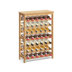 7-Tier Bamboo Wine Rack, Holds 42 Bottles - Karrari