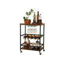 Bar Trolley with Wine & Glass Holders - Karrari