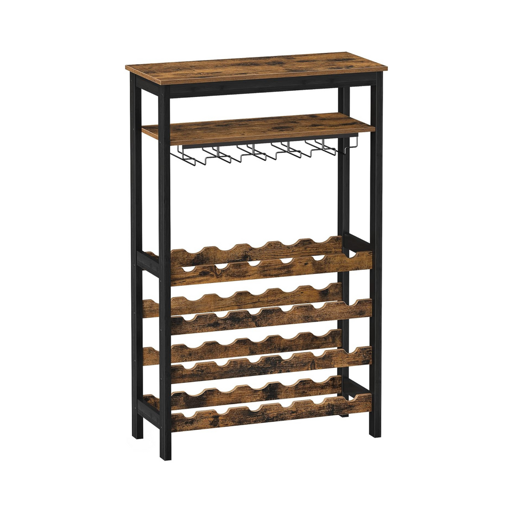 24-Bottle Wine Rack with Glass Holders - Karrari