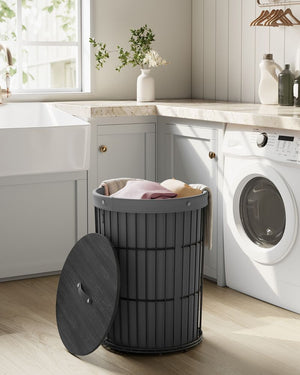 Round Laundry Hamper with Lid