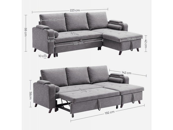 Convertible Sofa Bed with Storage - Karrari