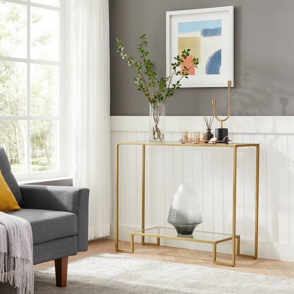 Light Gold Console Table - Karrari