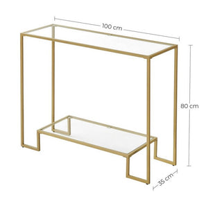 Light Gold Console Table - Karrari