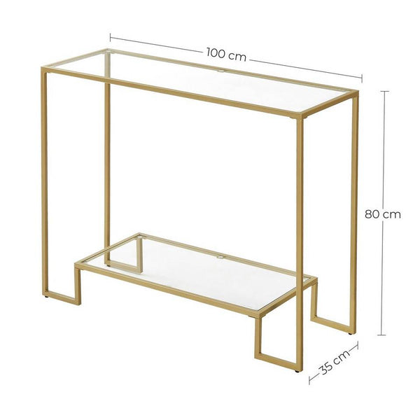 Light Gold Console Table - Karrari