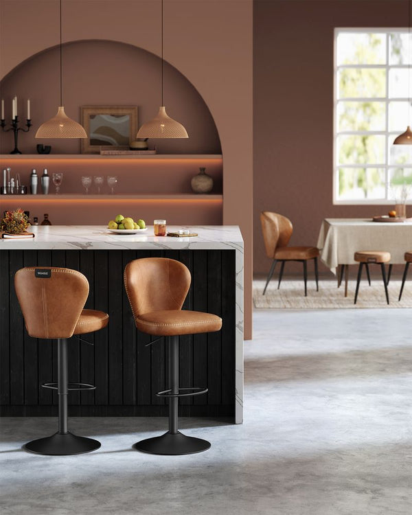 Set of 2 Adjustable Bar Stools - Karrari