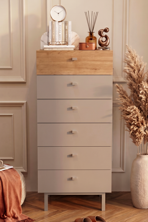 6-Drawer Tallboy Chest of Drawers