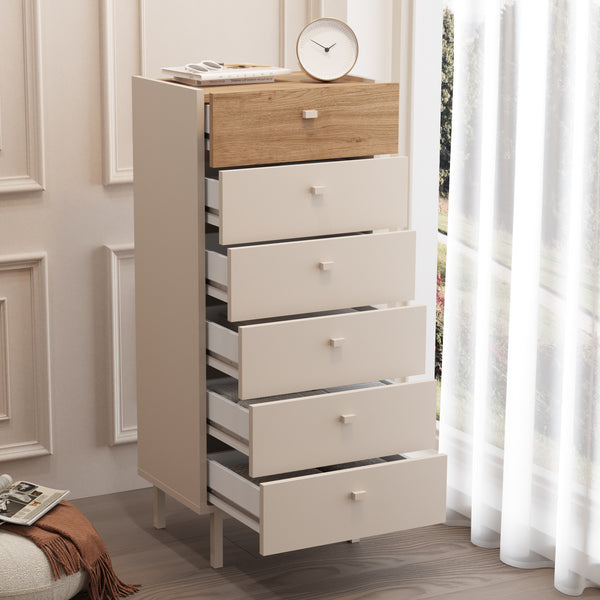 6-Drawer Tallboy Chest of Drawers