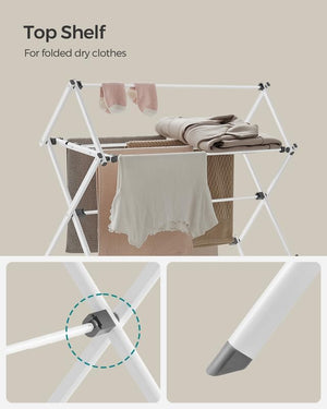 Compact Clothes Horse Dryer - Foldable, Easy Assembly - Karrari