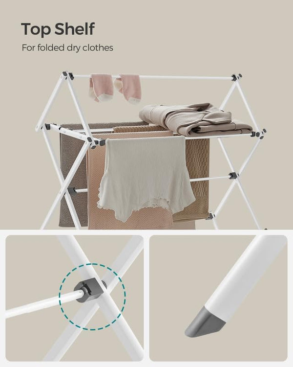 Compact Clothes Horse Dryer - Foldable, Easy Assembly - Karrari