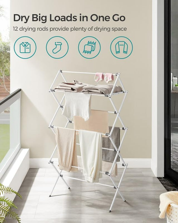 Compact Clothes Horse Dryer - Foldable, Easy Assembly - Karrari