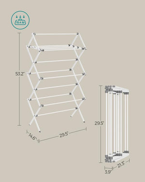 Compact Clothes Horse Dryer - Foldable, Easy Assembly - Karrari