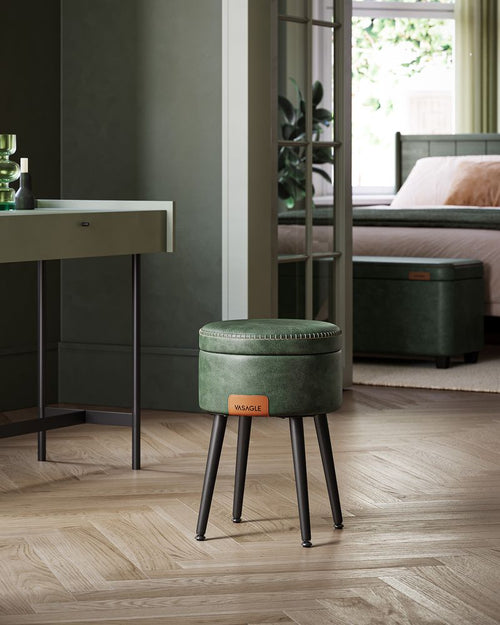 Mid-Century Modern Storage Ottoman Stool - Karrari