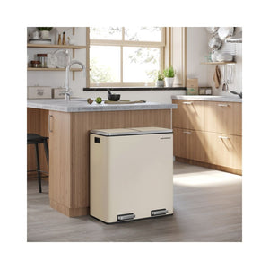 Double Rubbish Bin – Waste & Recycling, Metal Pedal