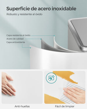Double Rubbish Bin – Waste & Recycling, Metal Pedal - Karrari