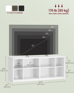 Modern TV Unit with Open Compartments