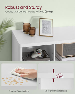 Modern TV Unit with Open Compartments