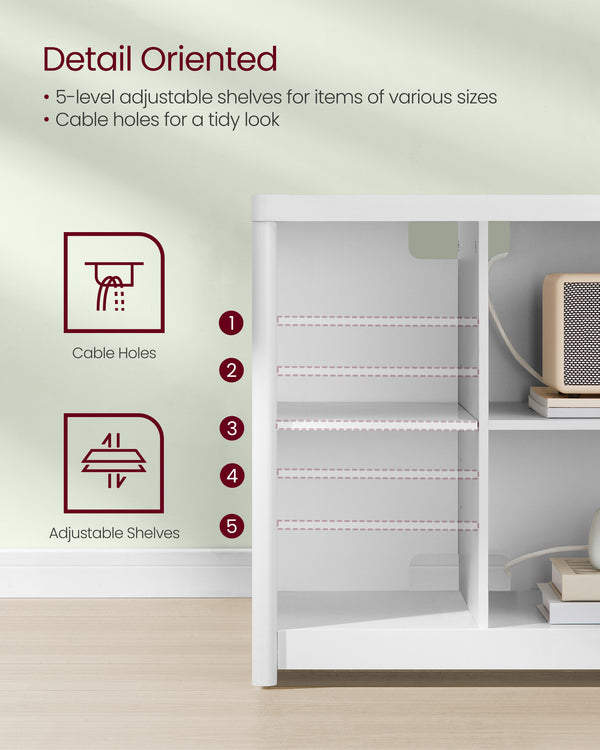 Modern TV Unit with Open Compartments