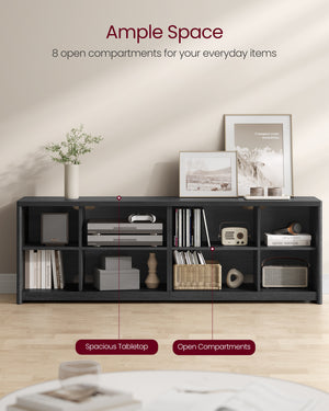 Modern TV Unit with Open Compartments