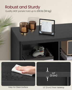 Modern TV Unit with Open Compartments