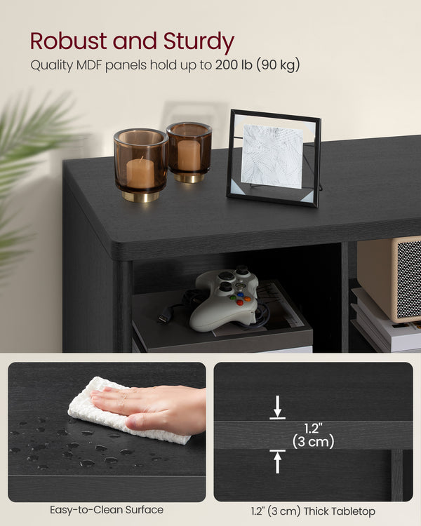 Modern TV Unit with Open Compartments