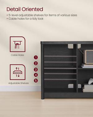 Modern TV Unit with Open Compartments