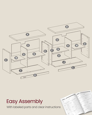 Modern TV Unit with Open Compartments