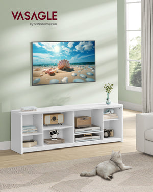 Modern TV Unit with Open Compartments