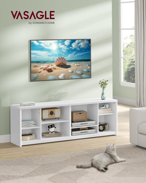 Modern TV Unit with Open Compartments