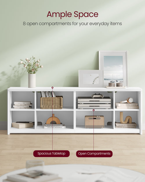 Modern TV Unit with Open Compartments - Karrari