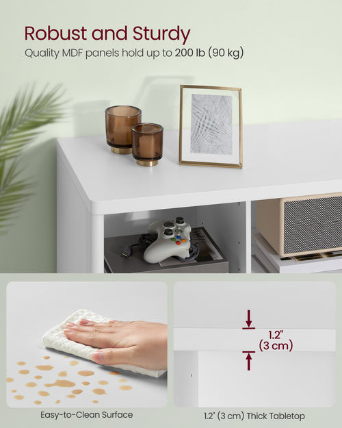 Modern TV Unit with Open Compartments - Karrari